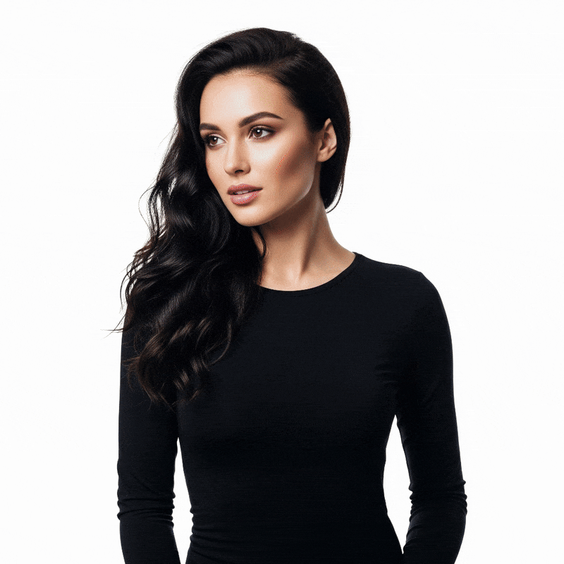 Model przymierzający ubrania